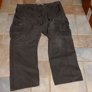 Men's Grey Wrangler Cargo Pants